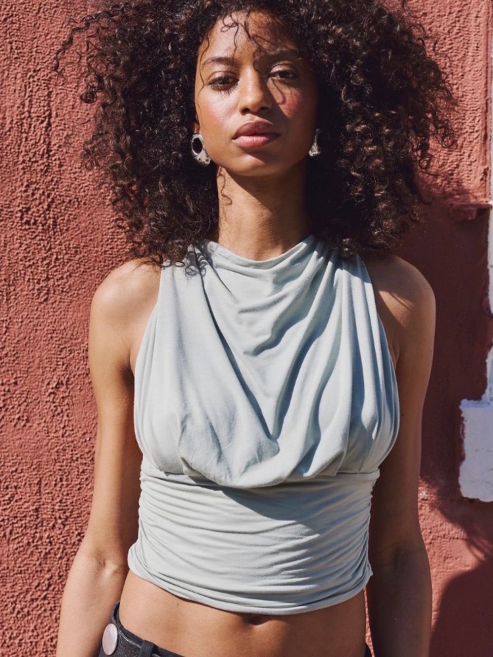 Free People We’re Going Out Crop Top. NWT. Desert Sage